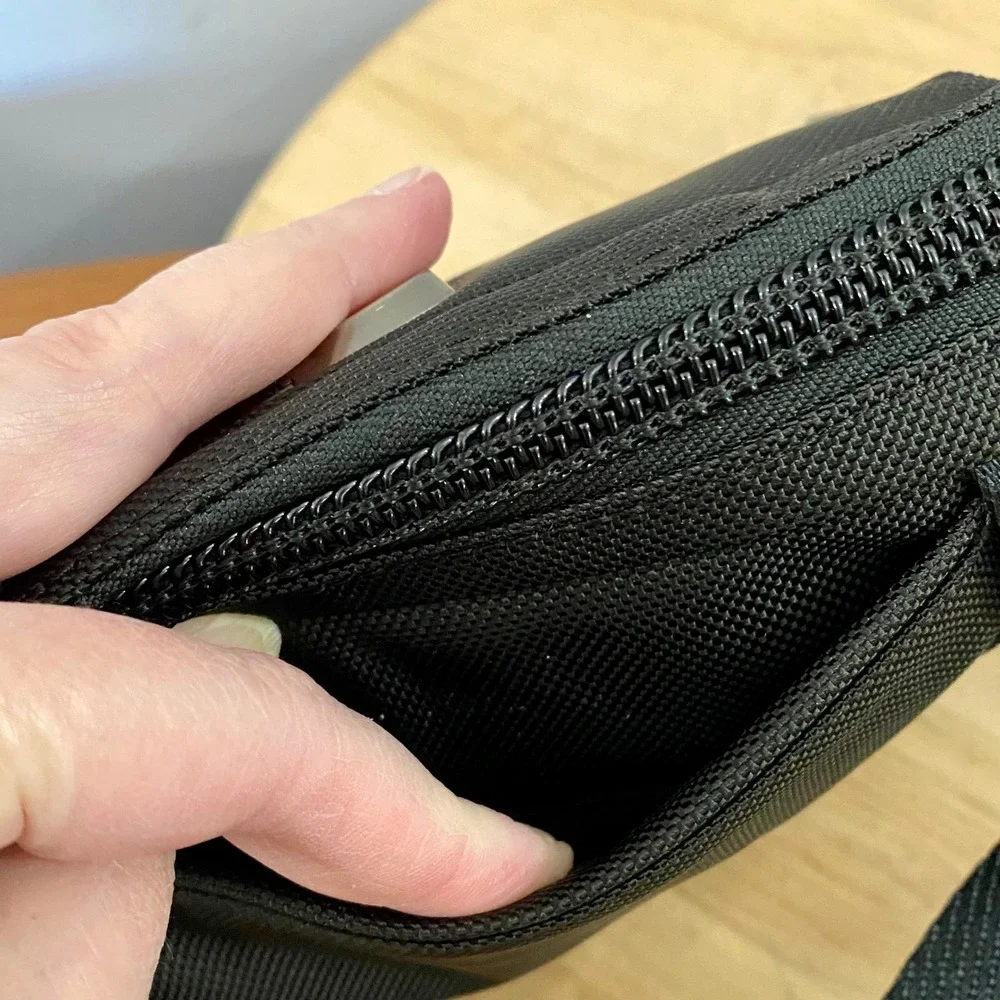TUMI Recruit 3-in-1 Chest Pack Waist Bag Sling Black Ballistic Nylon 232701D